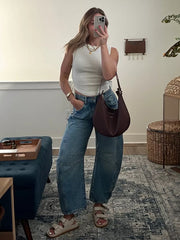 2024 Mid-Rise Barrel Jeans